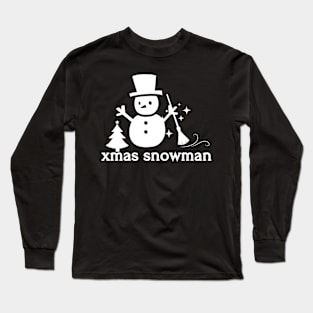 xmas snowman Long Sleeve T-Shirt